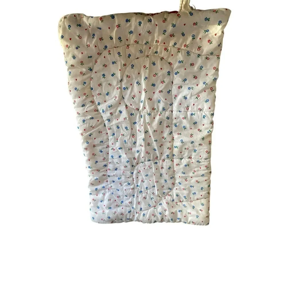 Raggedy Ann Andy Sleeping Bag Toddler Nap Mat USA Red Polka Dot Retro Vintage